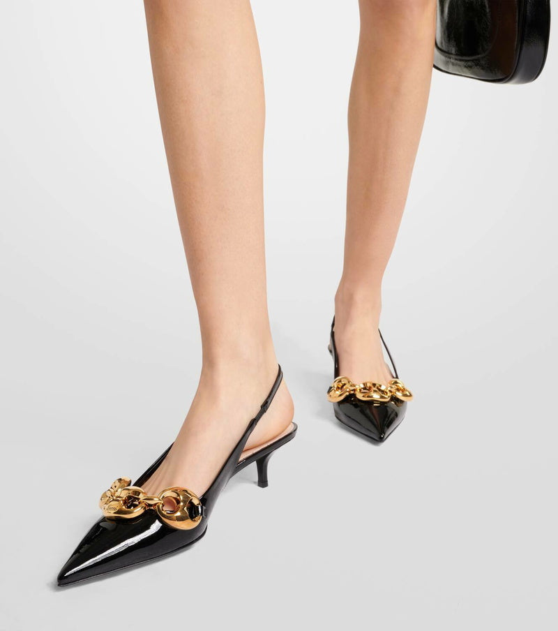 Marina slingback pumps