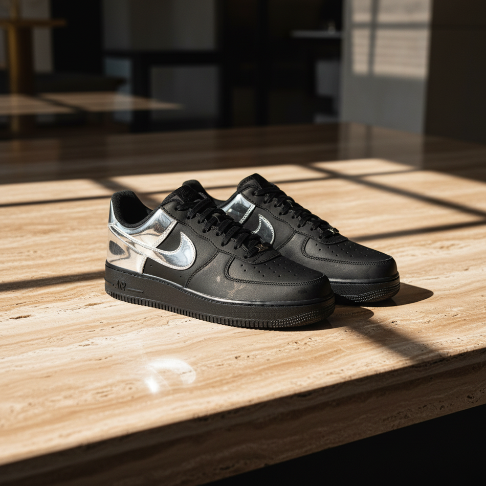 Airforce one low ( black and metallic)