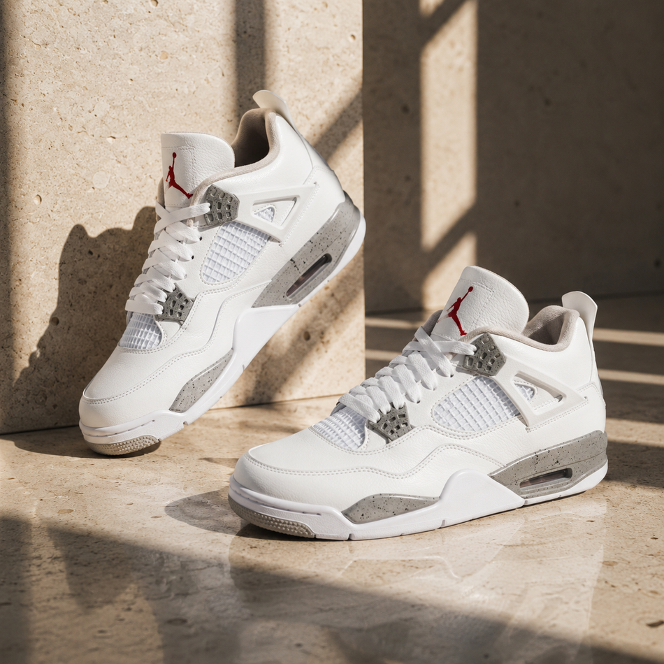 Air Jordan Retro 4 (White Oreo)