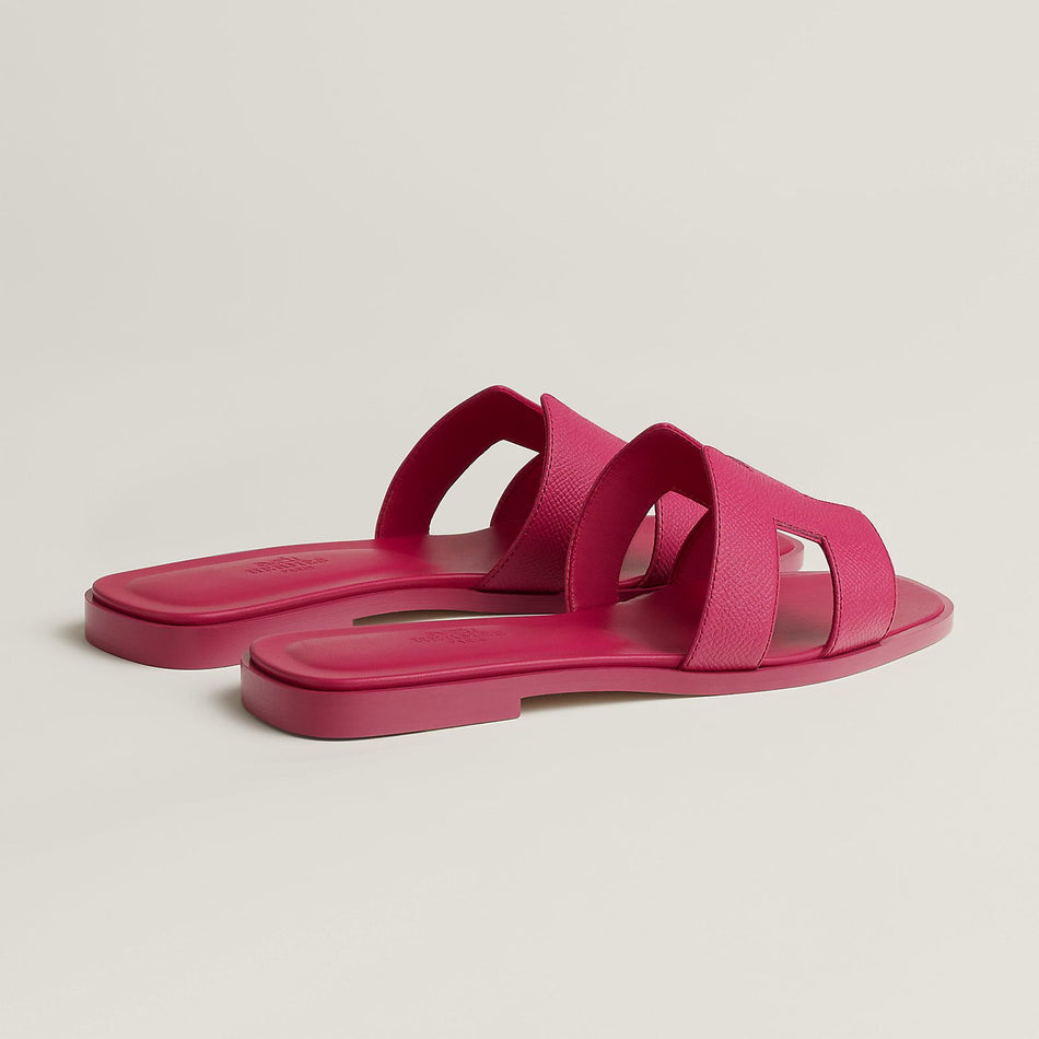 Signature "H" cut-out strap sandal - Rose bougainvillier